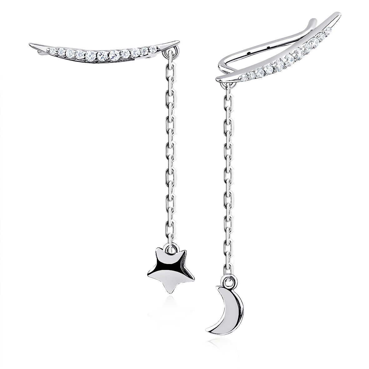 Купить оптом серьги из серебра с фианитами 2340204903л-11-9 от Krasnoe