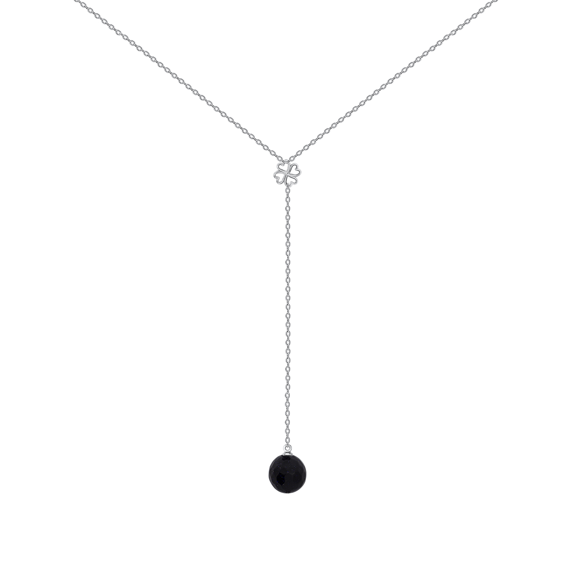 Купить оптом колье из серебра с синтетическим авантюрином 8340363236-3-45 от Krasnoe