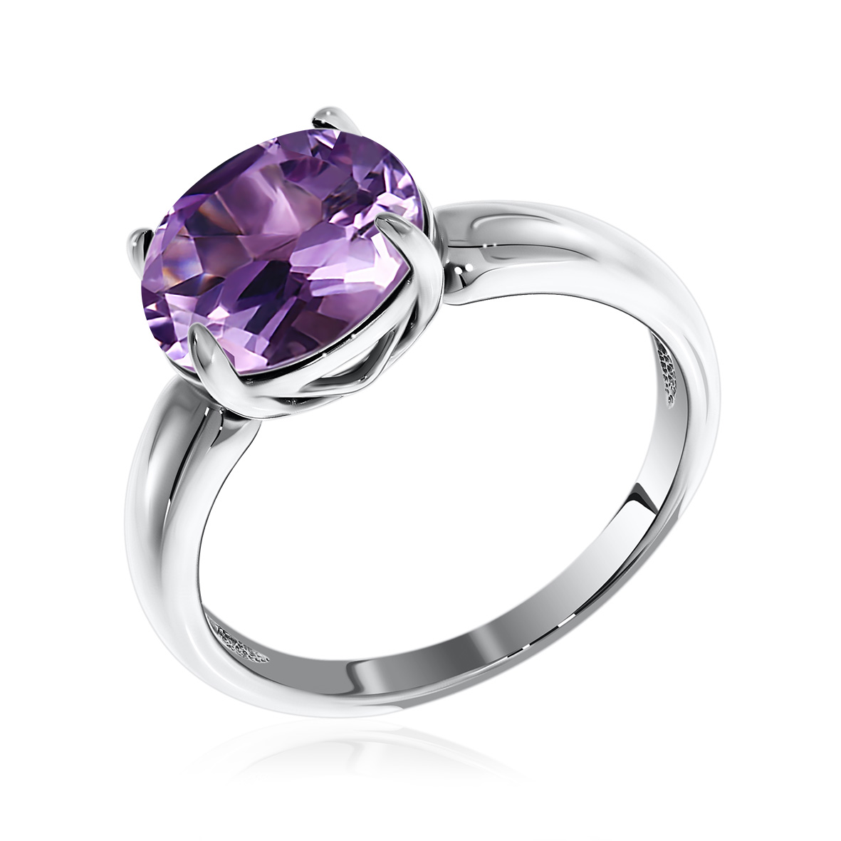 Купить оптом кольцо из серебра с аметистом 1340060045 от Krasnoe