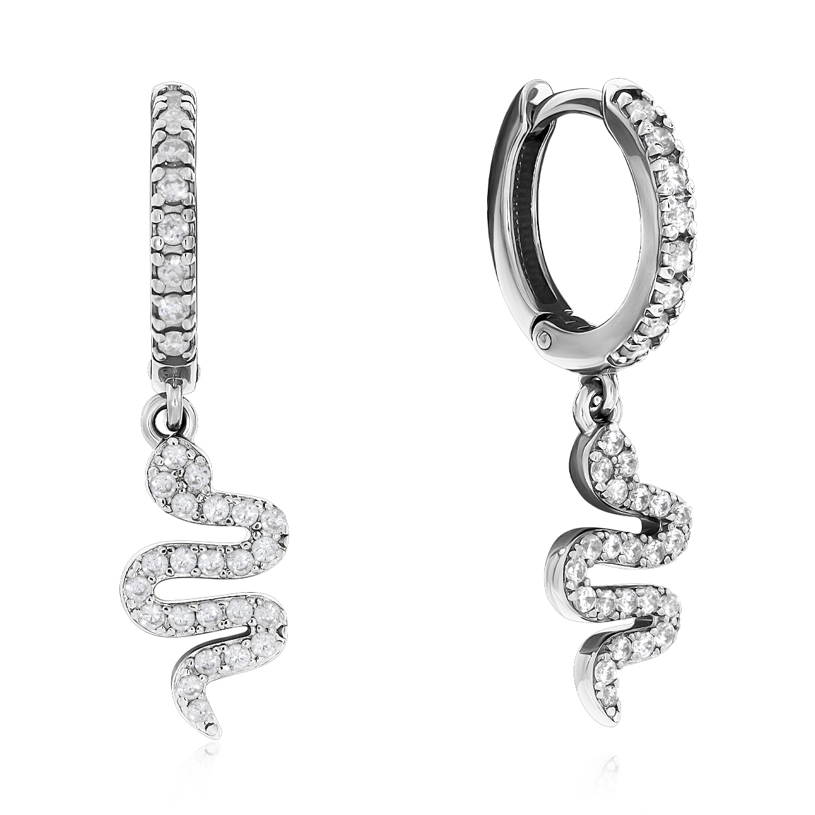 Купить оптом серьги из серебра с фианитами 2340205278л от Krasnoe