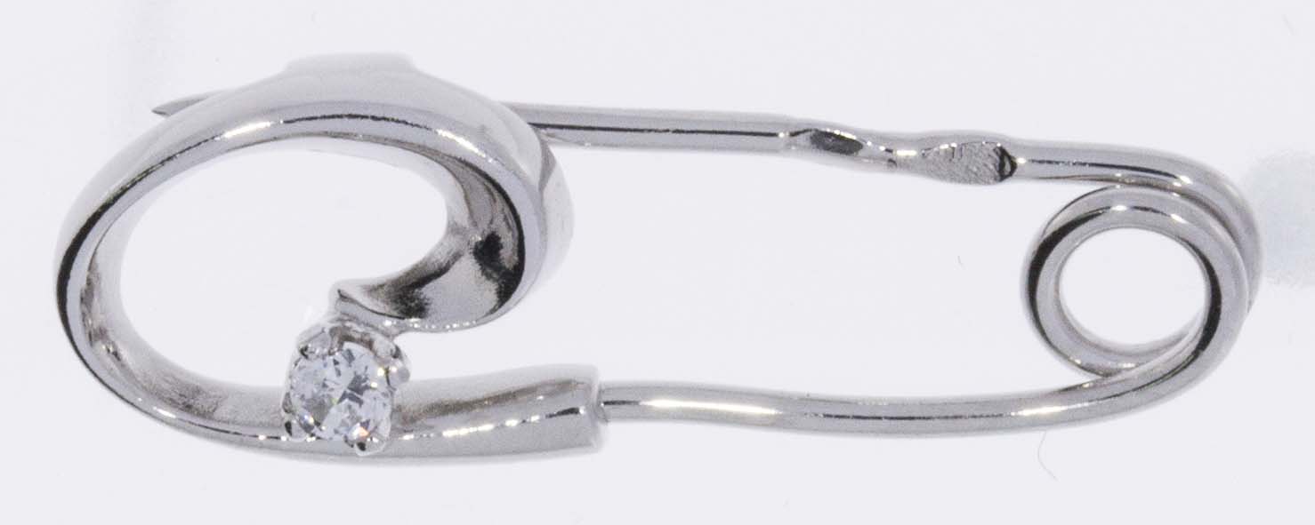 Купить оптом брошь из серебра с фианитом 3207027002 от Krasnoe