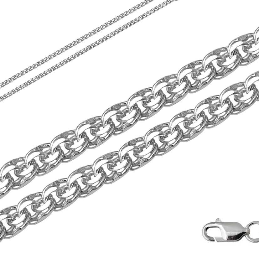 Купить оптом цепь из серебра без вставок 366705580060 от Krasnoe