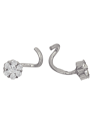 Купить оптом пирсинг из серебра с фианитами 3207025020 от Krasnoe