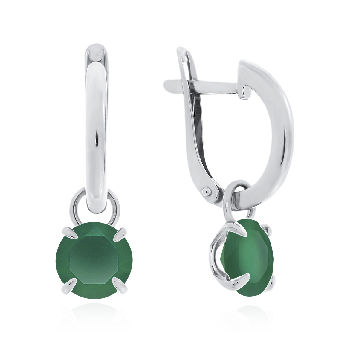 Купить оптом серьги из серебра с агатами 2340391784-60 от Krasnoe