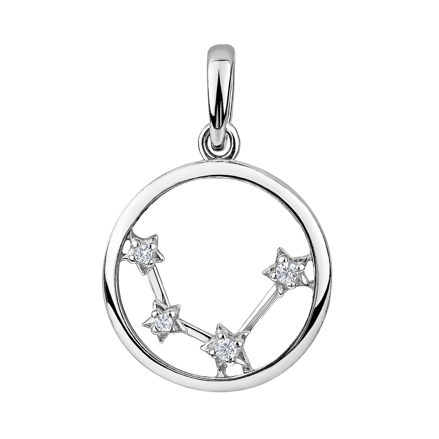 Купить оптом подвеска из серебра с фианитами 3340205990л от Krasnoe