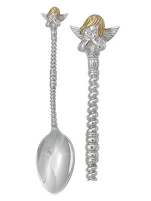 Купить оптом православная ложка из серебра без вставок 3409167018 от Krasnoe