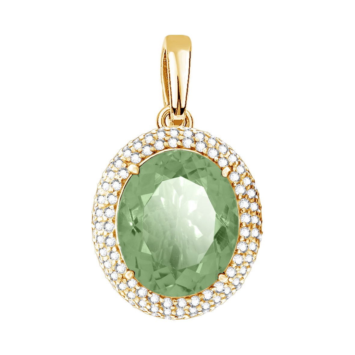 Купить оптом подвеска из серебра с аметистом и фианитами 3320065601-60 от Krasnoe