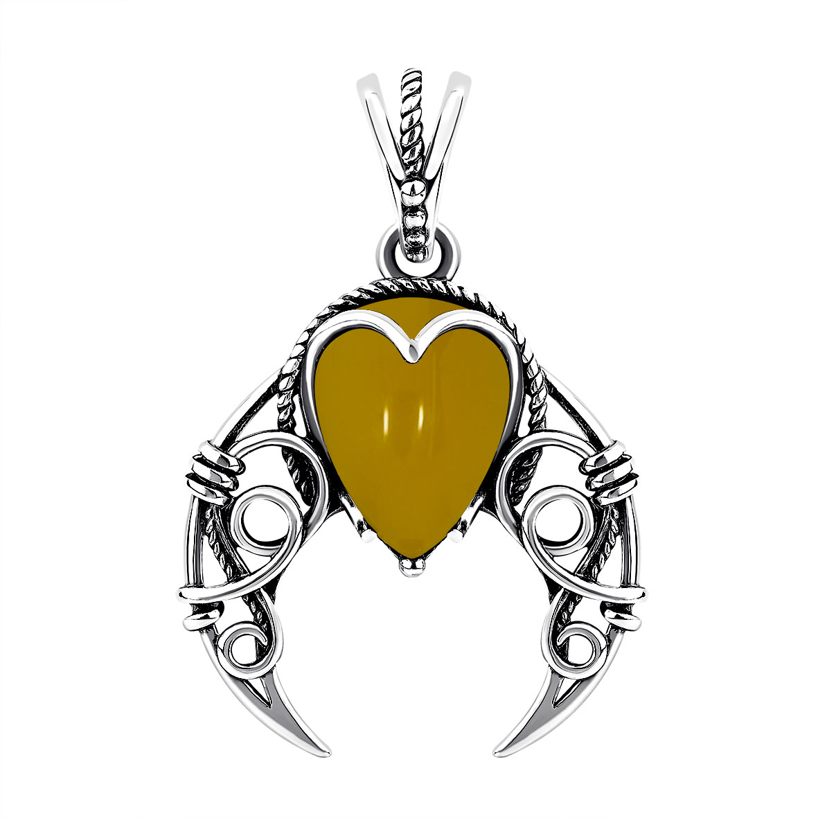 Купить оптом подвеска из серебра с агатом 3310395069-50 от Krasnoe