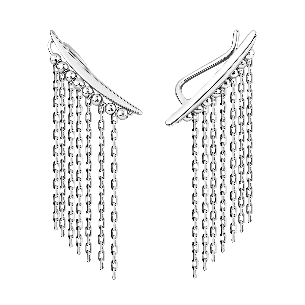 Купить оптом серьги из серебра без вставок 2340404904-16 от Krasnoe