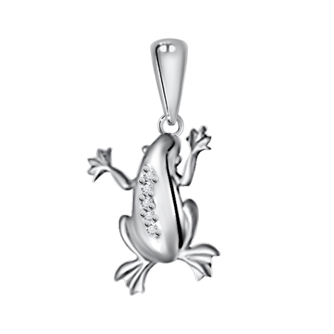 Купить оптом подвеска из серебра с фианитом 3207033747л от Krasnoe