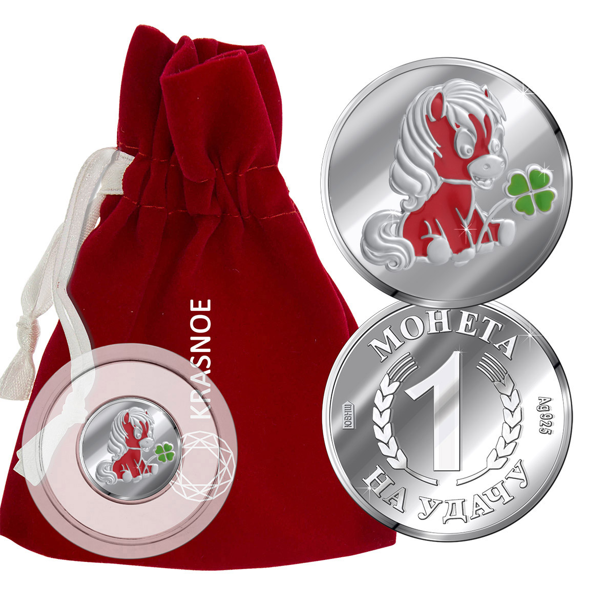 Купить оптом сувенир из серебра с эмалью 9362409071 от Krasnoe