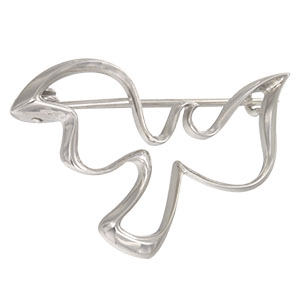 Купить оптом брошь из серебра без вставок 3407022019 от Krasnoe