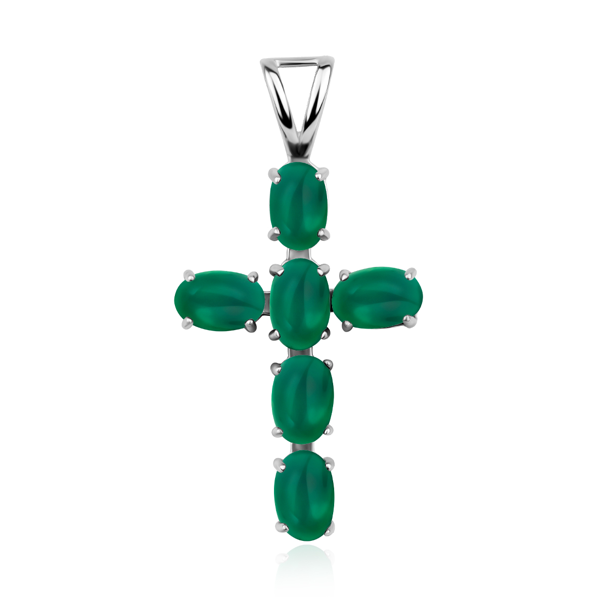 Купить оптом подвеска из серебра с агатами 3340396352-60 от Krasnoe