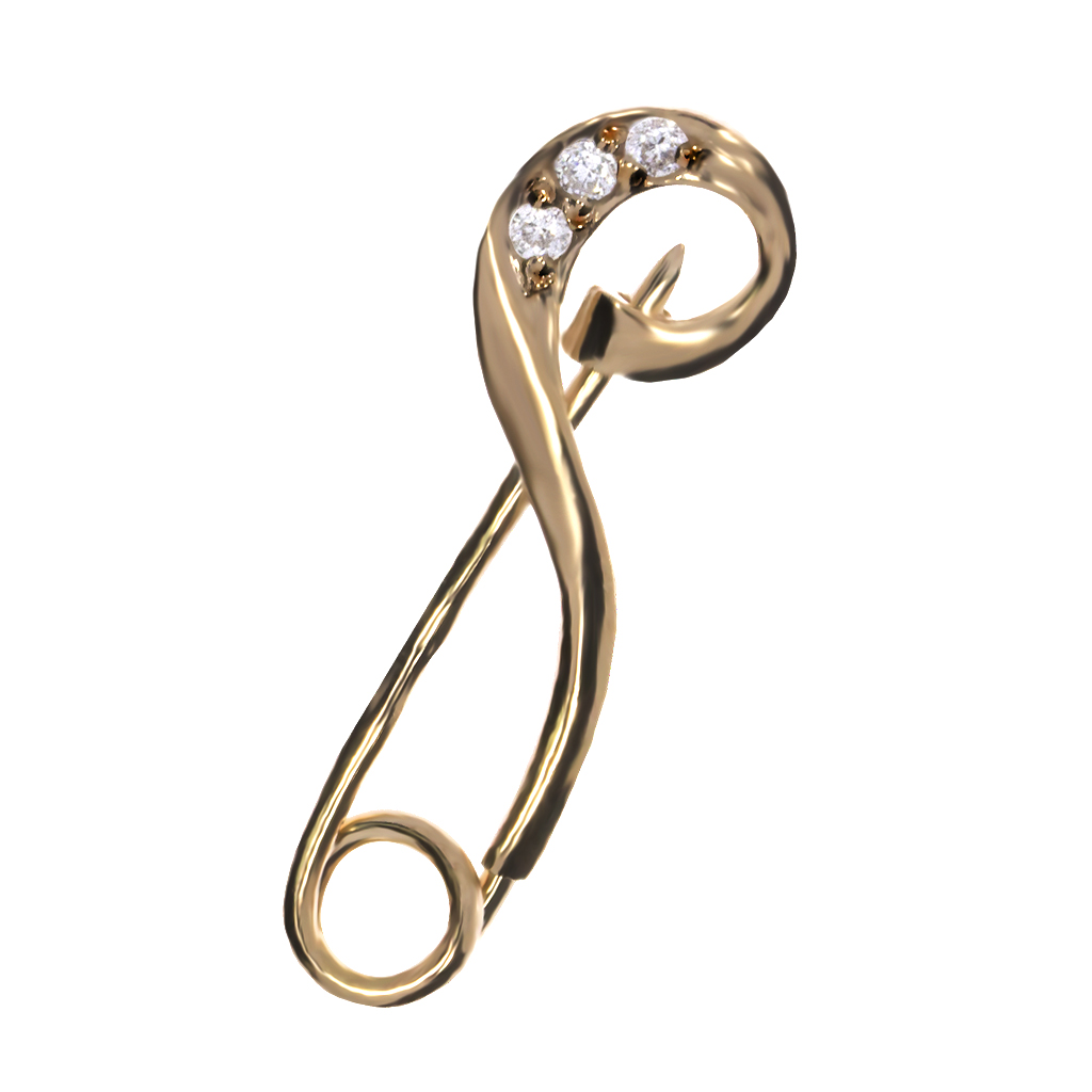 Купить оптом брошь из серебра с фианитами 3202021853 от Krasnoe