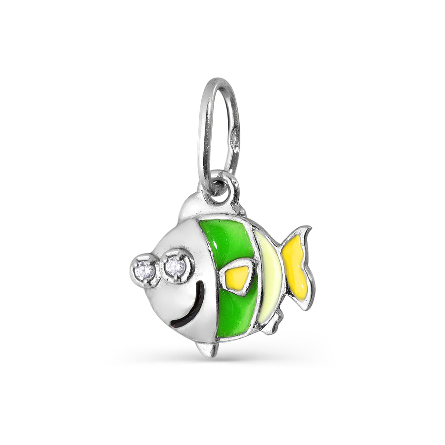 Купить оптом подвеска из серебра с фианитами 3647034107-3 от Krasnoe