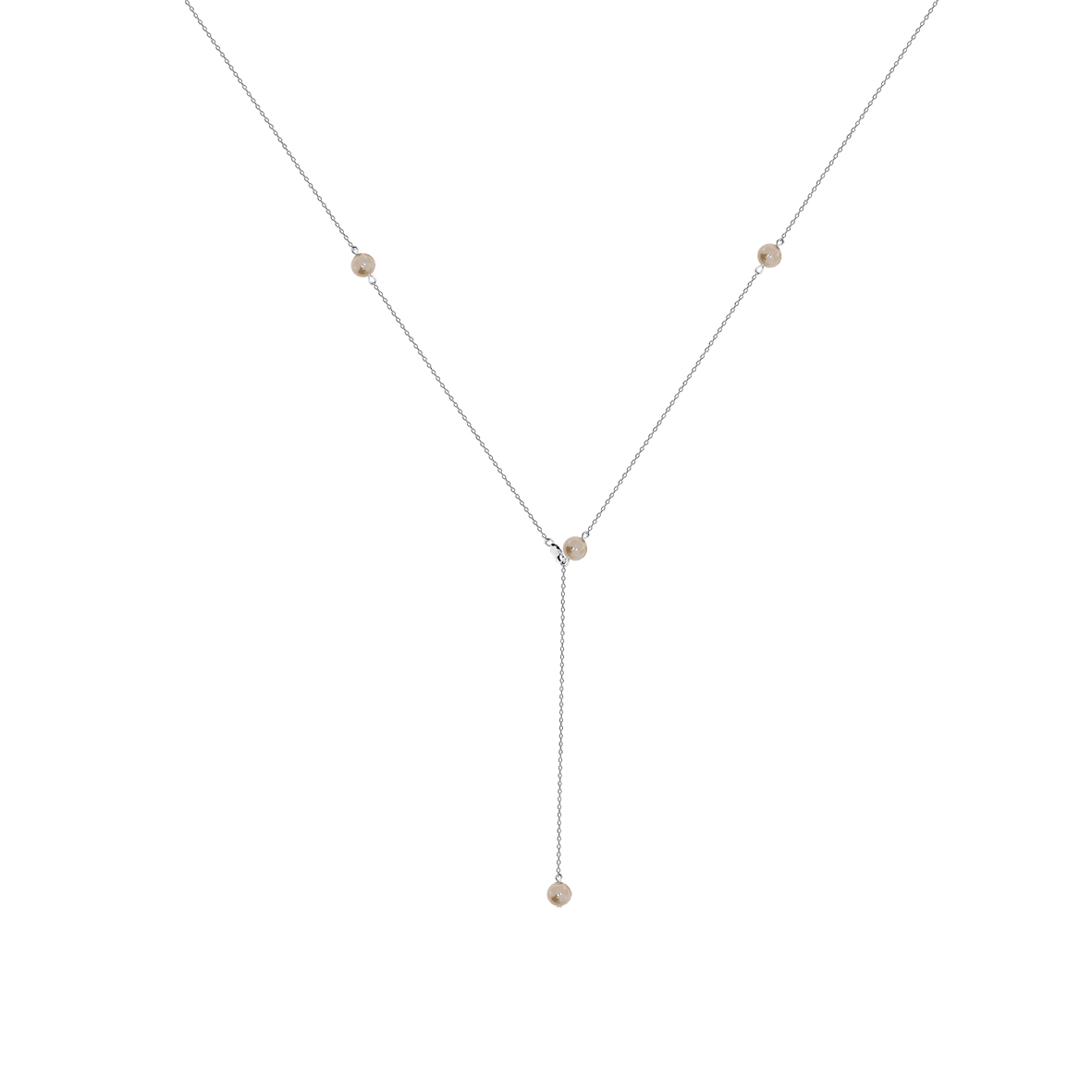 Купить оптом колье из серебра с жемчугами 8340246213 от Krasnoe