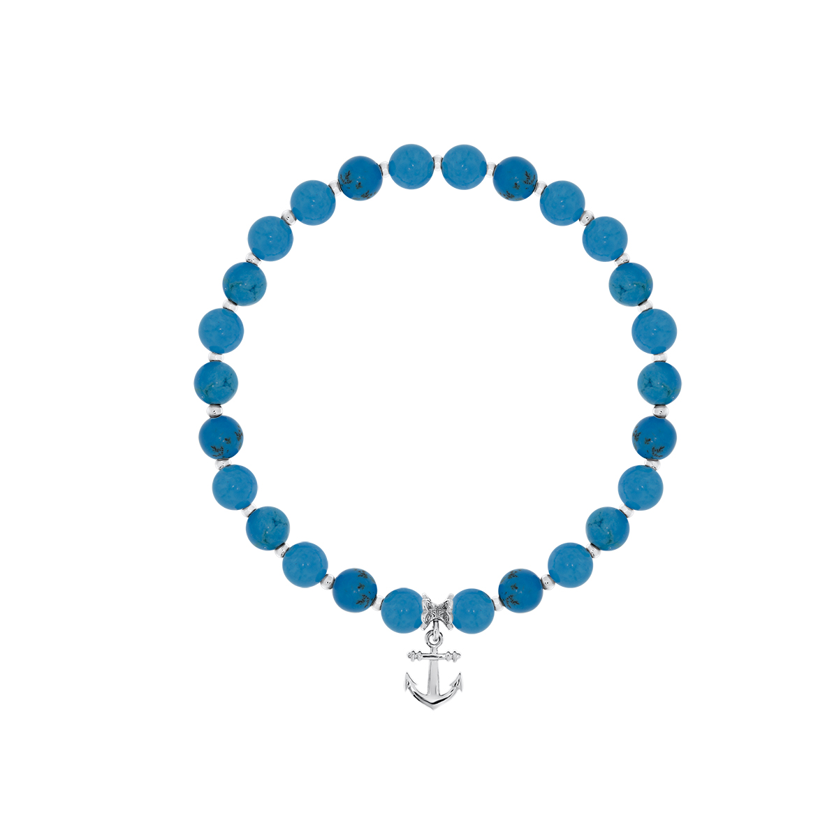 Купить оптом браслет из серебра с бирюзой и бирюзой 4340316420 от Krasnoe