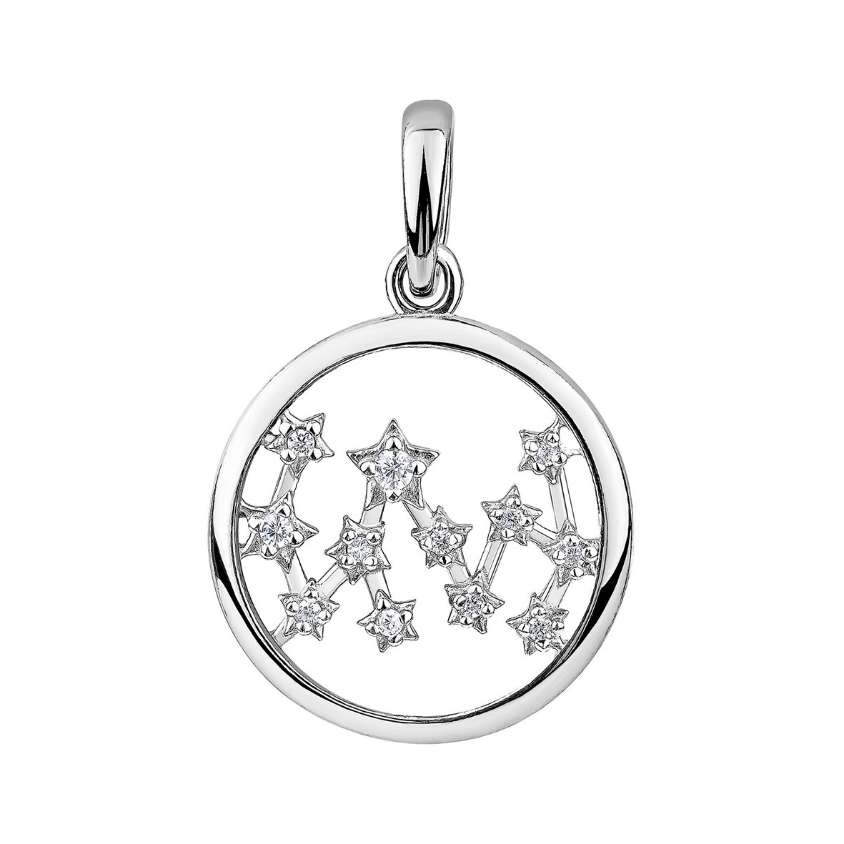 Купить оптом подвеска из серебра с фианитами 3340205987л от Krasnoe