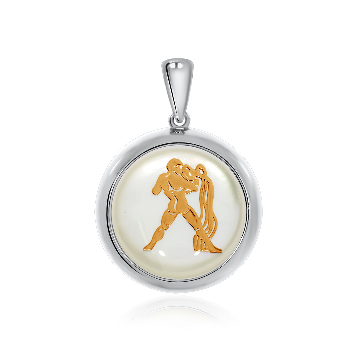 Купить оптом подвеска из серебра с перламутром 3340490399-11 от Krasnoe