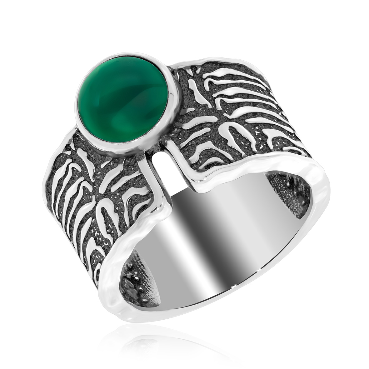 Купить оптом кольцо из серебра с агатом 1310392391-60 от Krasnoe