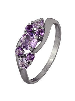 Купить оптом кольцо из серебра с аметистом 3987003656 от Krasnoe