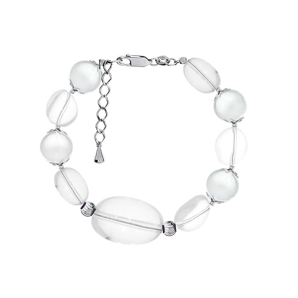 Купить оптом браслет из серебра с горным хрусталем 4340526255-1-18 от Krasnoe