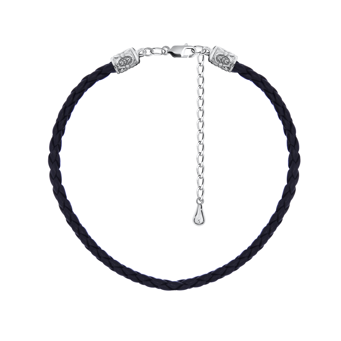 Купить оптом шнурок из серебра без вставок 4340404307-17 от Krasnoe