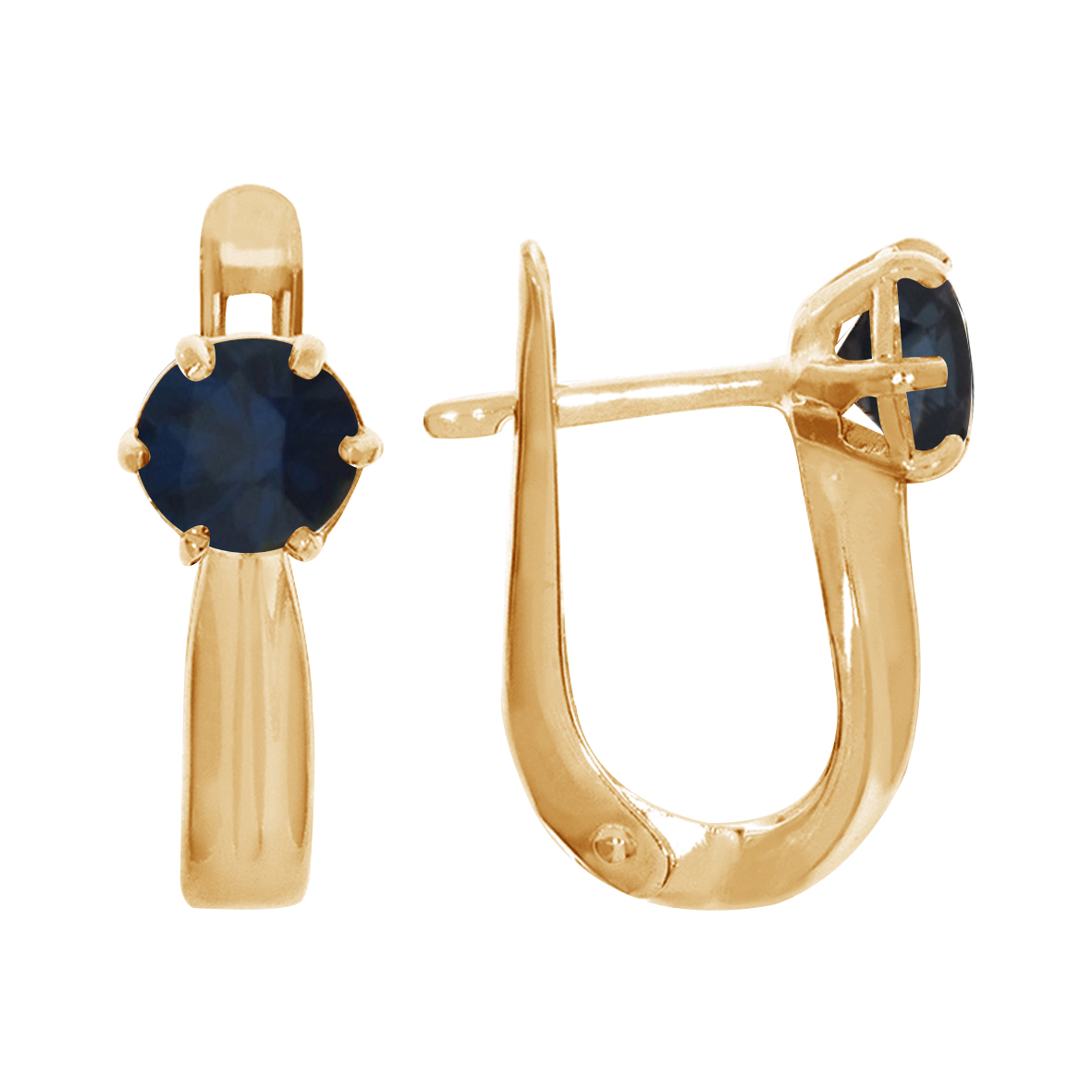 Купить оптом серьги из серебра с натуральными корундами 3032014154 от Krasnoe