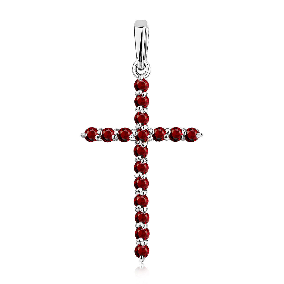 Купить оптом подвеска из серебра с гранатами 3340154680 от Krasnoe