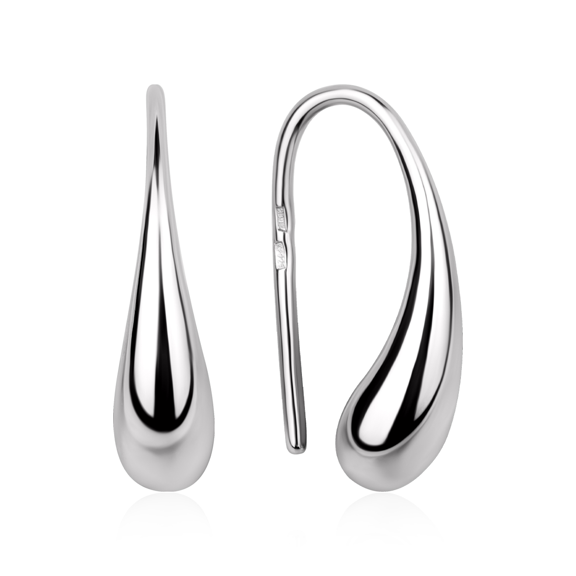 Купить оптом серьги из серебра без вставок 2340405037 от Krasnoe