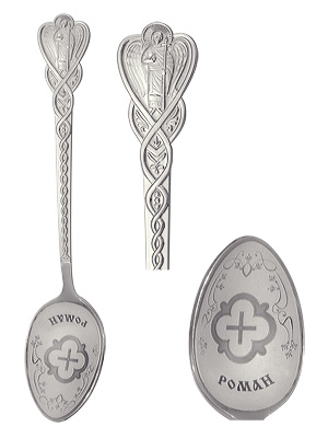 Купить оптом православная ложка из серебра без вставок 3400260334-68 от Krasnoe