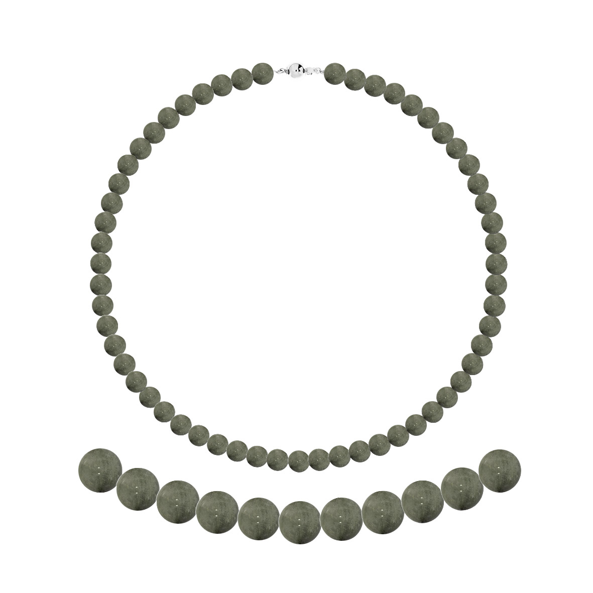 Купить оптом бусы из серебра с кварцем 8340996088-50 от Krasnoe