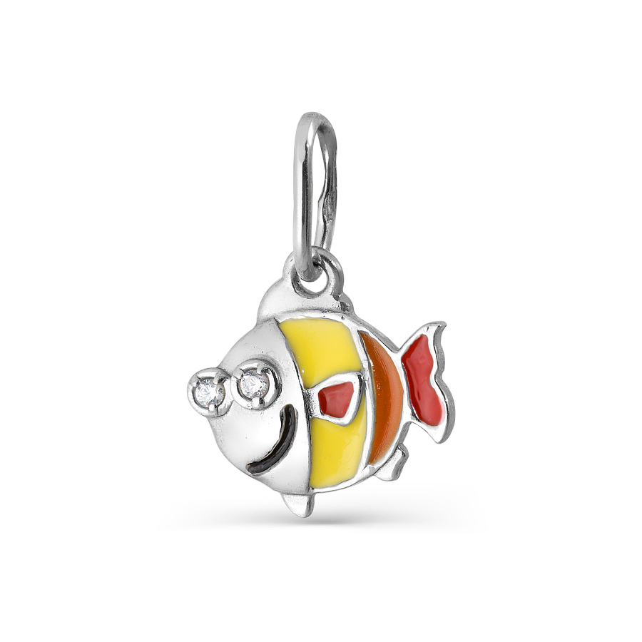 Купить оптом подвеска из серебра с фианитами 3647034107-1 от Krasnoe