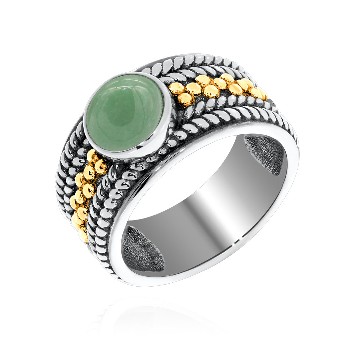 Купить оптом кольцо из серебра с нефритом 1317351750 от Krasnoe