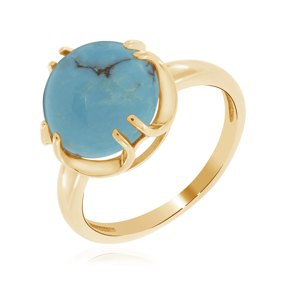 Купить оптом кольцо из серебра с бирюзой 1320311930 от Krasnoe