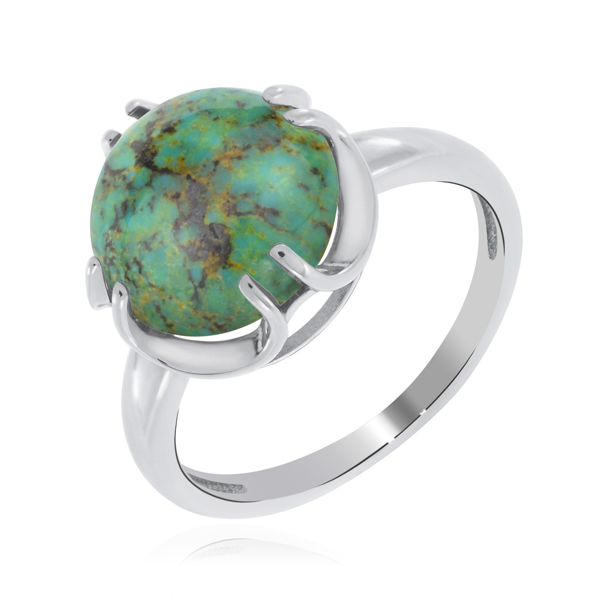 Купить оптом кольцо из серебра с бирюзой 1340311930 от Krasnoe