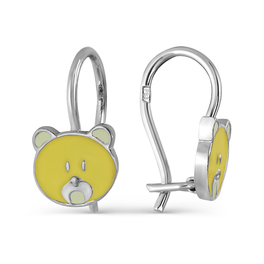 Купить оптом серьги из серебра с эмалью 3627010344-3 от Krasnoe