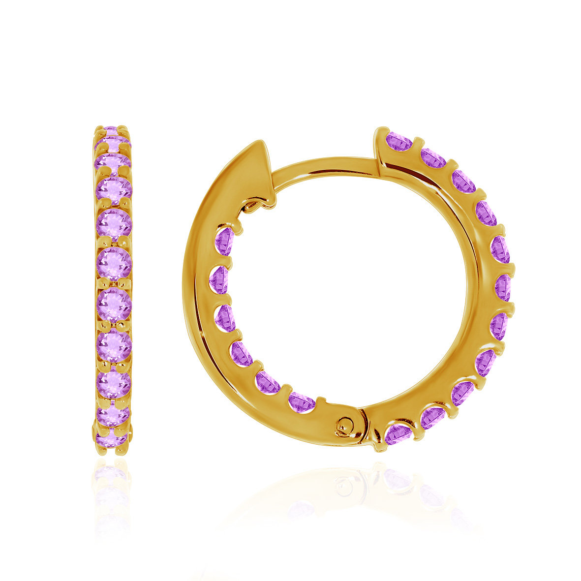 Купить оптом серьги из серебра с аметистами 2318061315 от Krasnoe