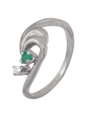 Купить оптом кольцо из серебра с бериллом 1R42705 от Krasnoe