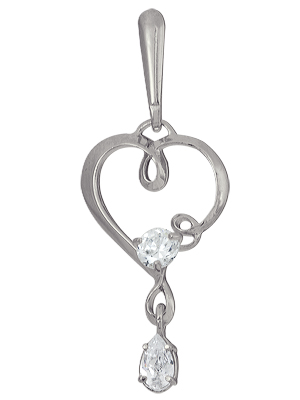 Купить оптом подвеска из серебра с фианитами 3207032920 от Krasnoe