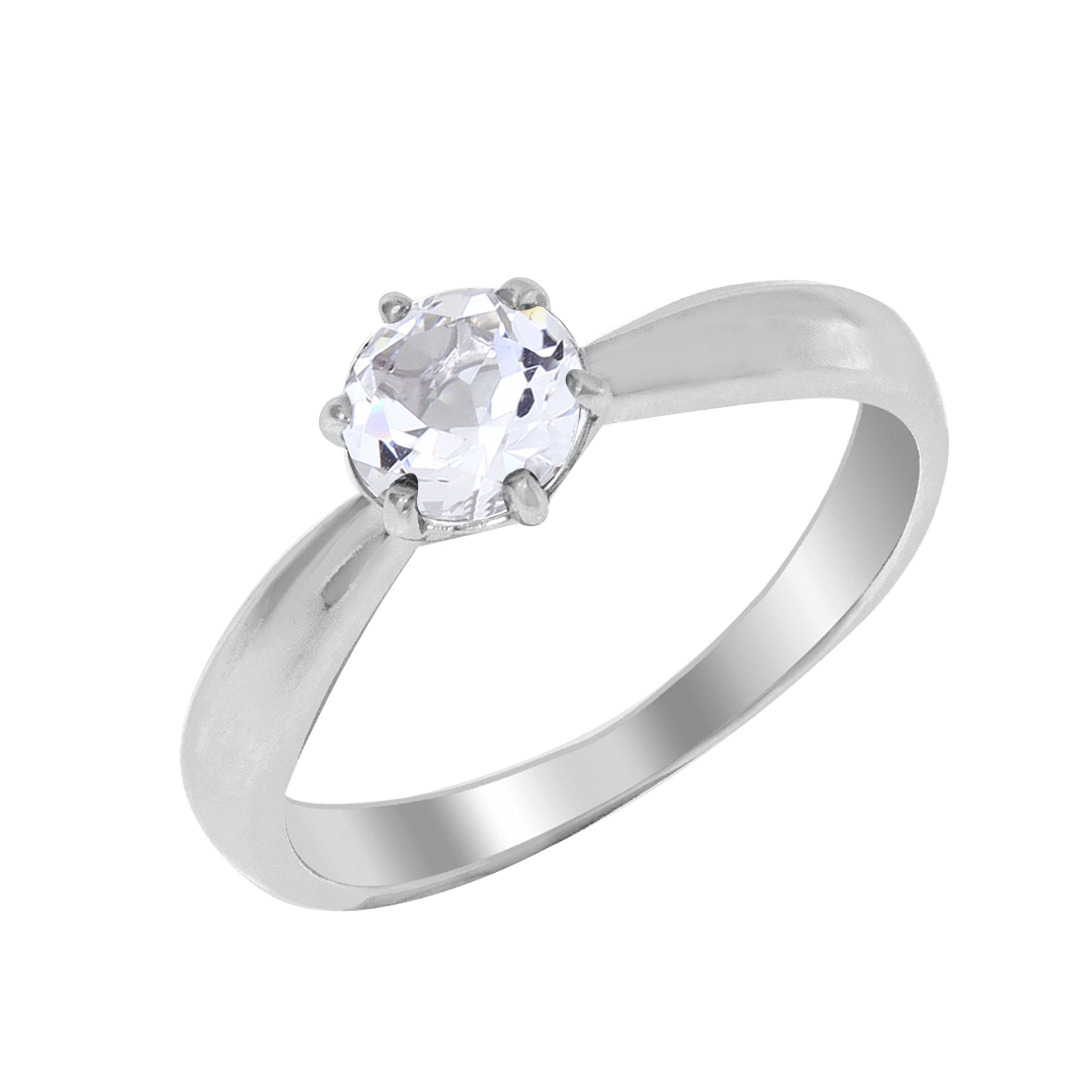 Купить оптом кольцо из серебра с фианитом 3207004154 от Krasnoe