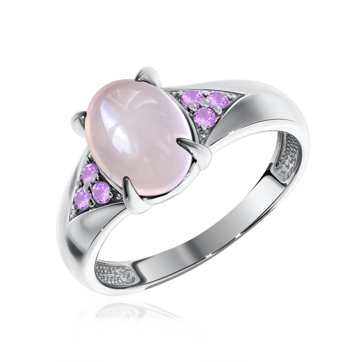 Купить оптом кольцо из серебра с кварцем и ситаллами 1340100372л-30 от Krasnoe