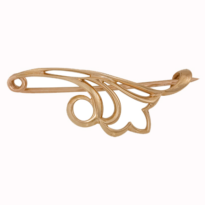 Купить оптом брошь из серебра без вставок 3402021515 от Krasnoe