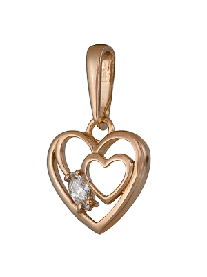 Купить оптом подвеска из серебра с фианитом 3202033511 от Krasnoe