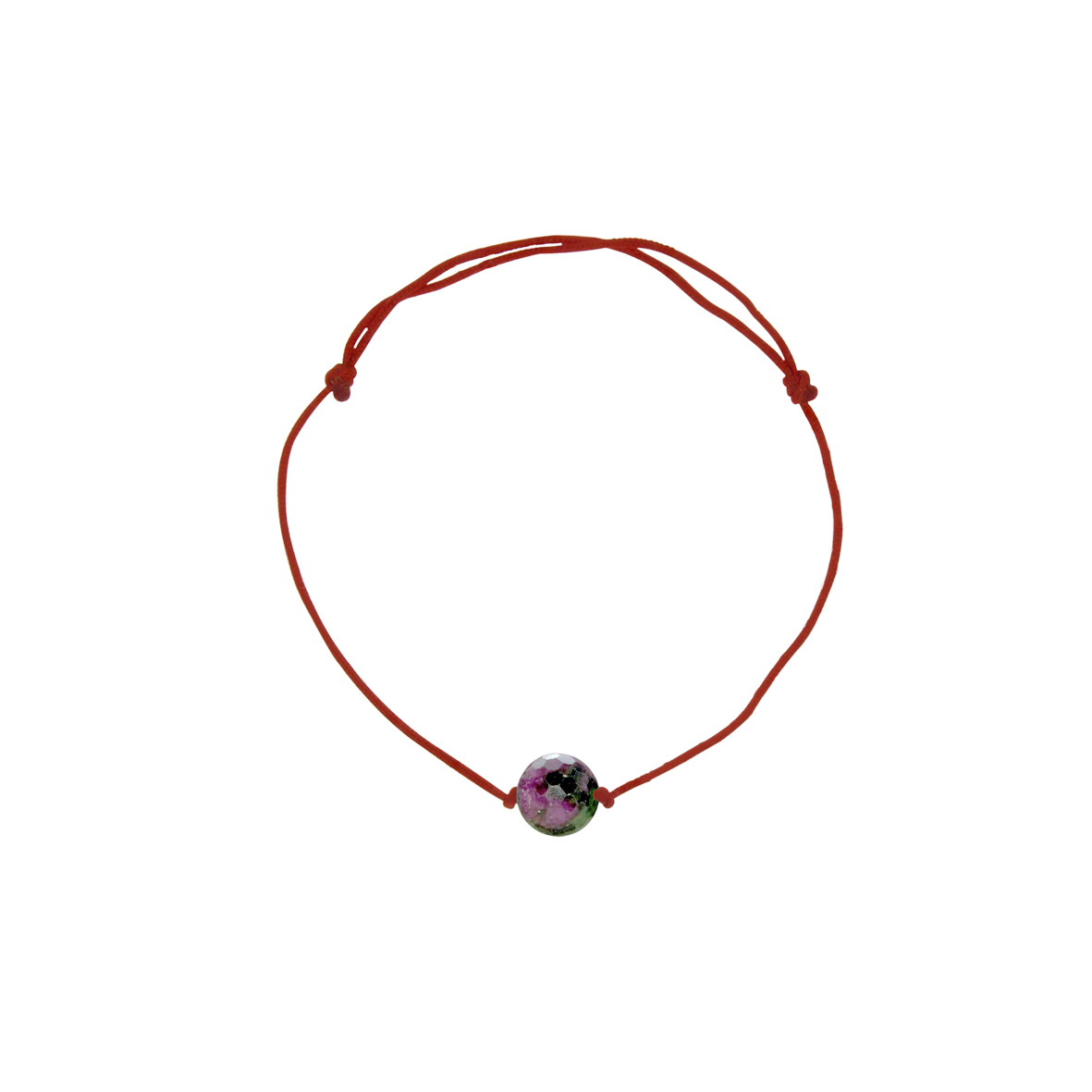 Купить оптом браслет на нити с рубин-цоизитом 4000599126 от Krasnoe