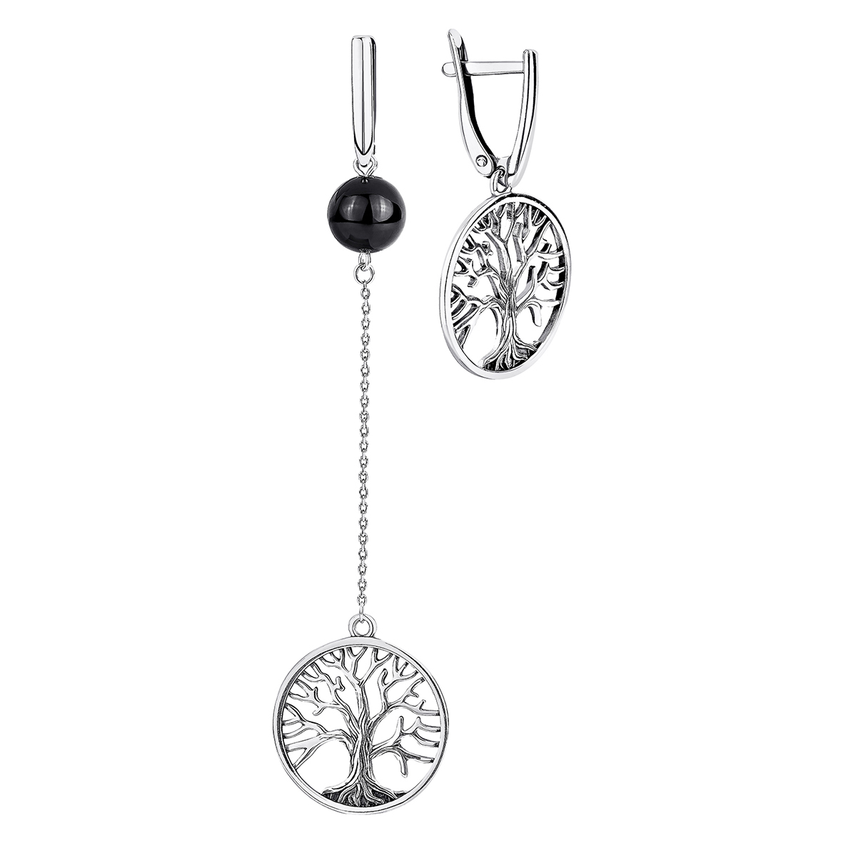 Купить оптом серьги из серебра с агатом 2310434335 от Krasnoe