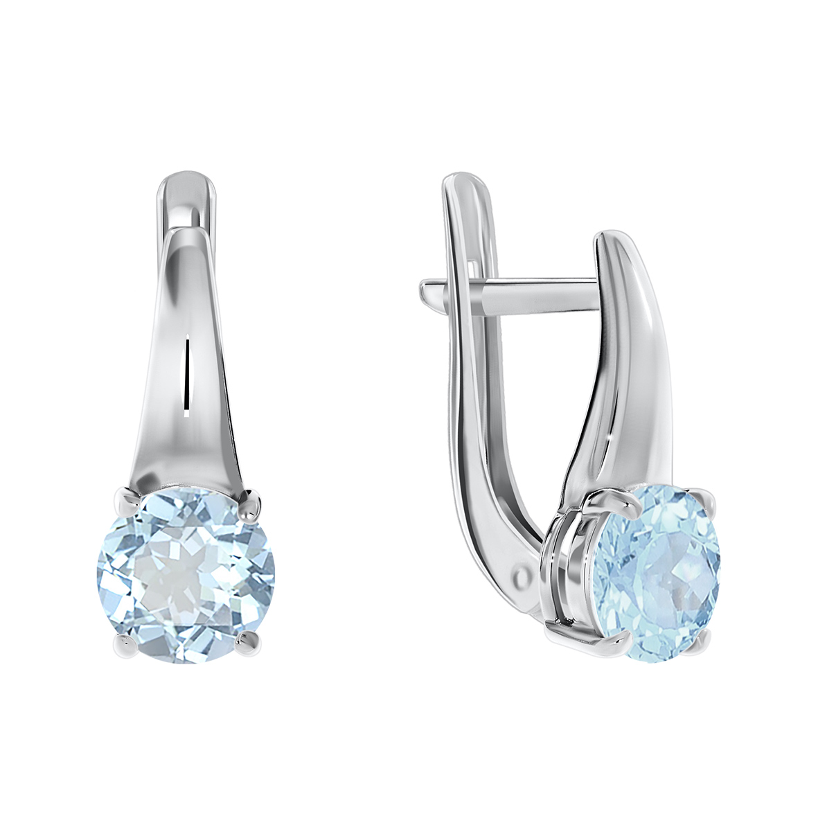 Купить оптом серьги из серебра с топазами, топазами, топазами и топазами 2340070254 от Krasnoe