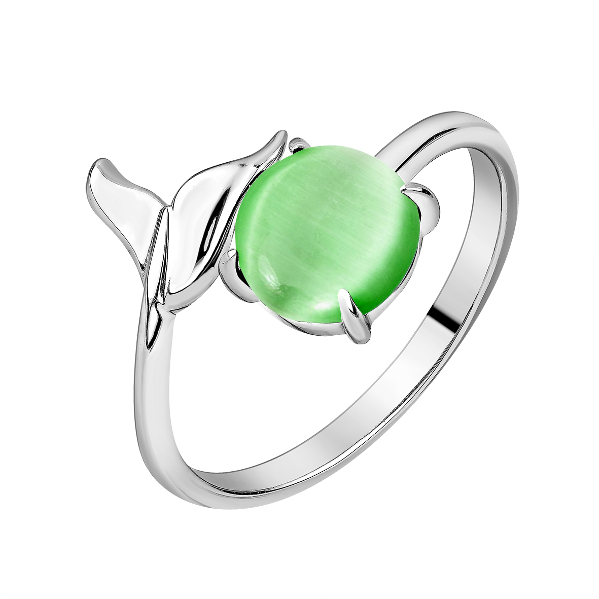 Купить оптом кольцо из серебра с кошачий глазом 1340265412-60 от Krasnoe