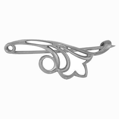 Купить оптом брошь из серебра без вставок 3407021515 от Krasnoe