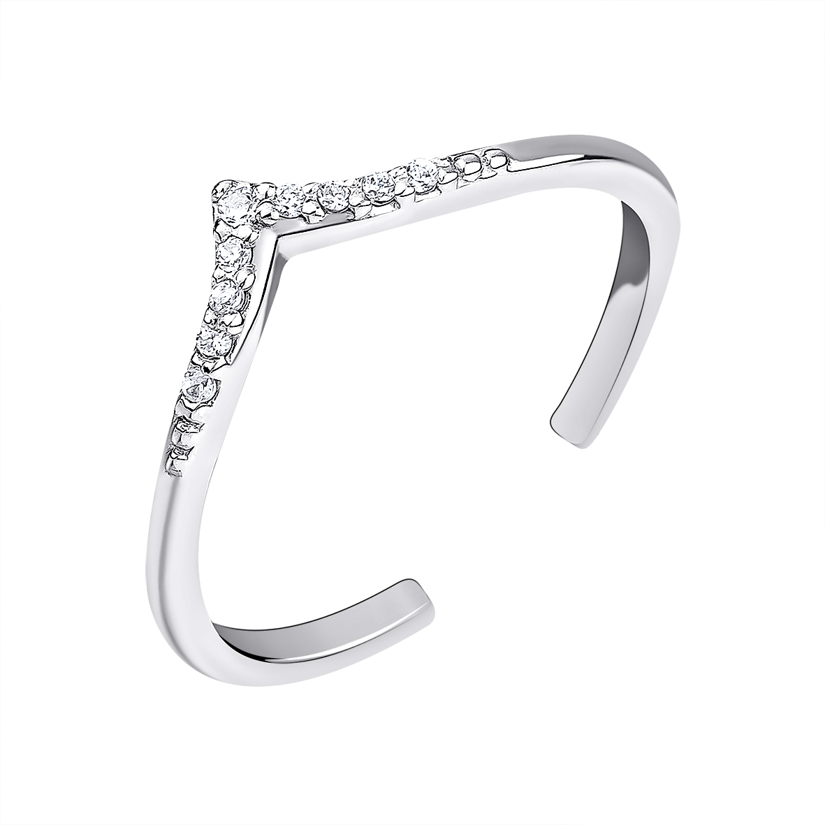 Купить оптом кольцо из серебра с фианитами 1340201741 от Krasnoe